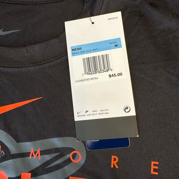 🆕 ⚾️ Black Baltimore Orioles Nike T-Shirt + EUC Gray Orioles Shirt - Picture 5 of 6